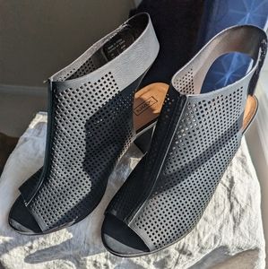 KS2 Peep Toe Thick Heel